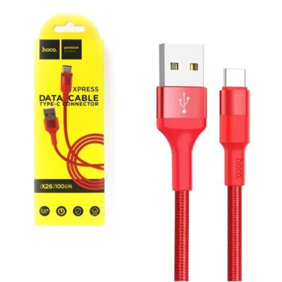 USB кабель Hoco X26 Type-C Красный | Red