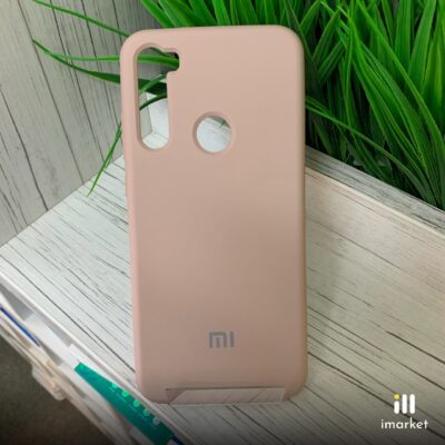 Чехол для Redmi Note 8T Silicon Case на телефон матовый бежевый