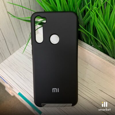 Чехол для Redmi Note 8T Silicon Case на телефон матовый черный