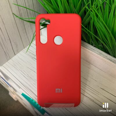 Чехол для Redmi Note 8T Silicon Case на телефон матовый оранжевый
