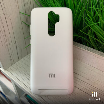 Чехол для Redmi Note 8 Pro Silicon Case на телефон матовый белый