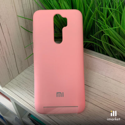 Чехол для Redmi Note 8 Pro Silicon Case на телефон матовый розовый