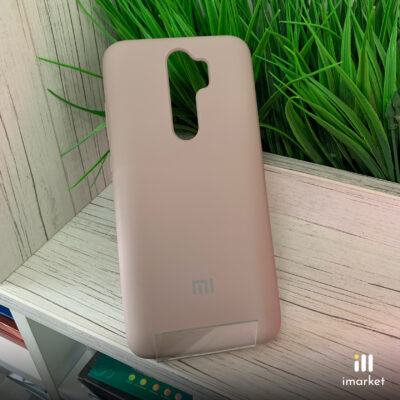 Чехол для Redmi Note 8 Pro Silicon Case на телефон бежевый