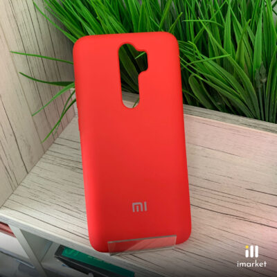 Чехол для Redmi Note 8 Pro Silicon Case на телефон красный