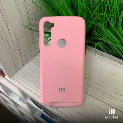 Чехол для Redmi Note 8 Silicon Case на телефон розовый