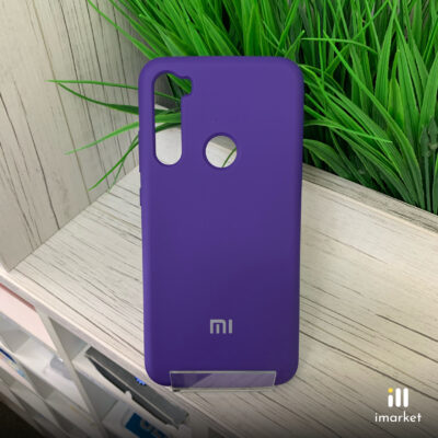 Чехол для Redmi Note 8 Silicon Case на телефон сиреневый