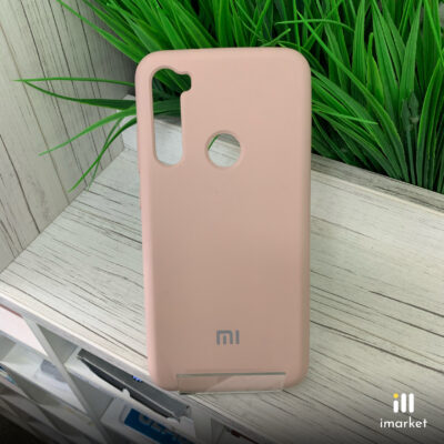 Чехол для Redmi Note 8 Silicon Case на телефон светло-розовый