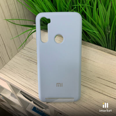 Чехол для Redmi Note 8 Silicon Case на телефон светло-голубой