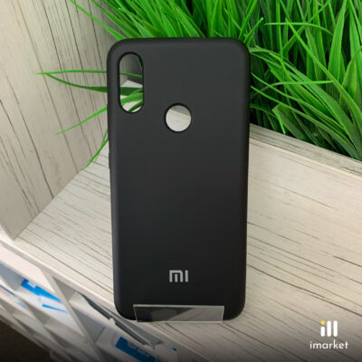 Чехол для Redmi Note 7 Silicon Case на телефон чёрный