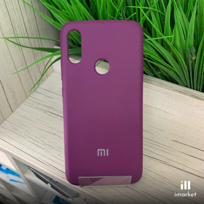 Чехол для Redmi Note 7 Silicon Case на телефон фиолетовый