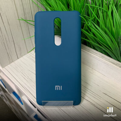 Чехол для Mi 9T/Mi 9T Pro Silicon Case на телефон темно-синий
