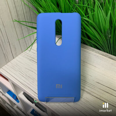 Чехол для Mi 9T/Mi 9T Pro Silicon Case на телефон синий
