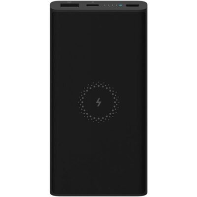 Внешний аккумулятор с поддержкой беспроводной зарядки Xiaomi Mi Power Bank Youth Edition 10000 mAh (WPB15ZM) Чёрный | Black