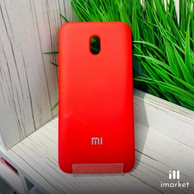 Чехол для Xiaomi Redmi 8A Silicon Case на телефон красный