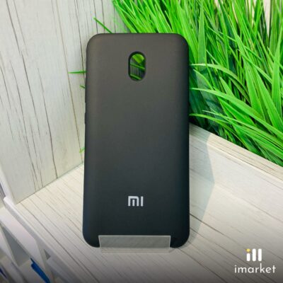 Чехол для Xiaomi Redmi 8A Silicon Case на телефон чёрный