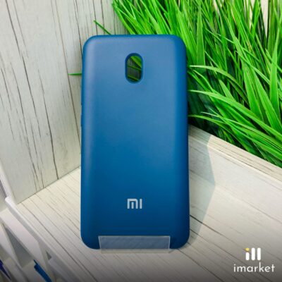 Чехол для Xiaomi Redmi 8A Silicon Case на телефон синий
