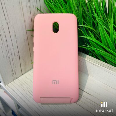 Чехол для Xiaomi Redmi 8A Silicon Case на телефон розовый
