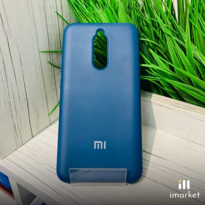 Чехол для Xiaomi Redmi 8 Silicon Case на телефон синий