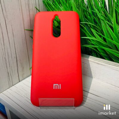 Чехол для Xiaomi Redmi 8 Silicon Case на телефон красный