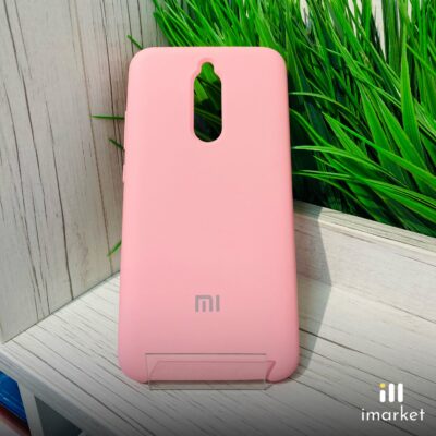 Чехол для Xiaomi Redmi 8 Silicon Case на телефон розовый
