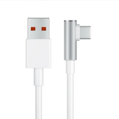 Кабель Xiaomi 6A L-shaped Data Cable USB — Type-C 1,5m White | Белый