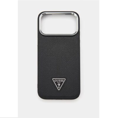 Чехол Guess для iPhone 17 Pro Max, из экокожи Grained, с магнитами MagSafe