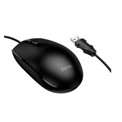 Мышь проводная Hoco GM50 Black | Черный